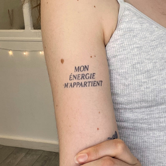 Mon Énergie - Tatouage Éphémère